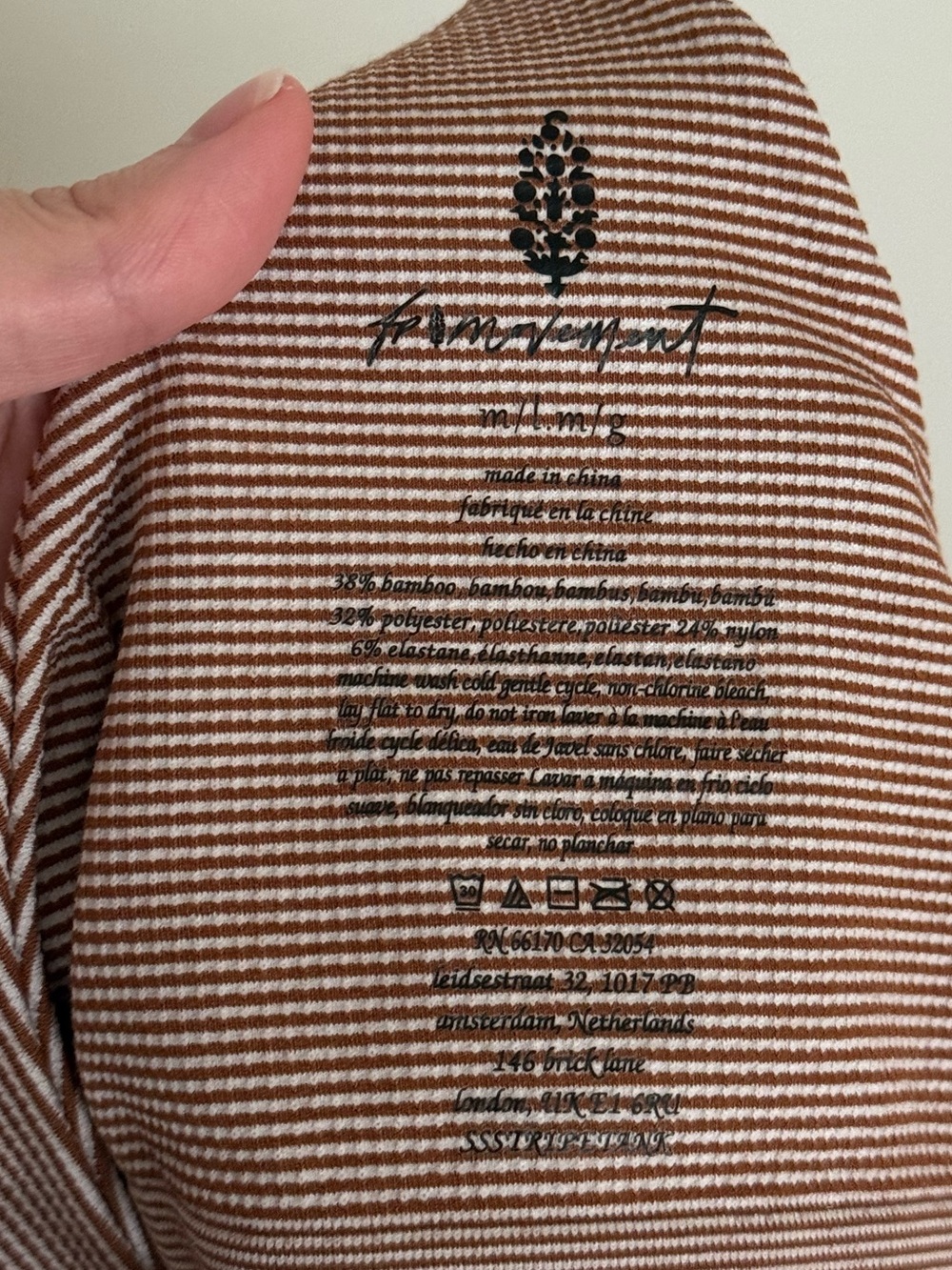 FREE PEOPLE FP MOVEMENT Skinny Strap Stripe Tank - Picture 9 of 11